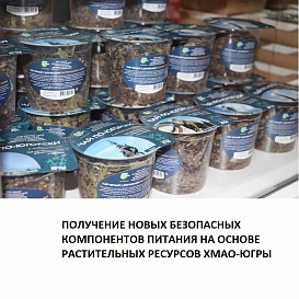 Получение новых безопасных компонентов питания на основе растительных ресурсов ХМАО-Югры